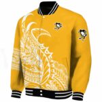 pittsburgh penguins tribal art yellow white black jacket best selling jacketwow