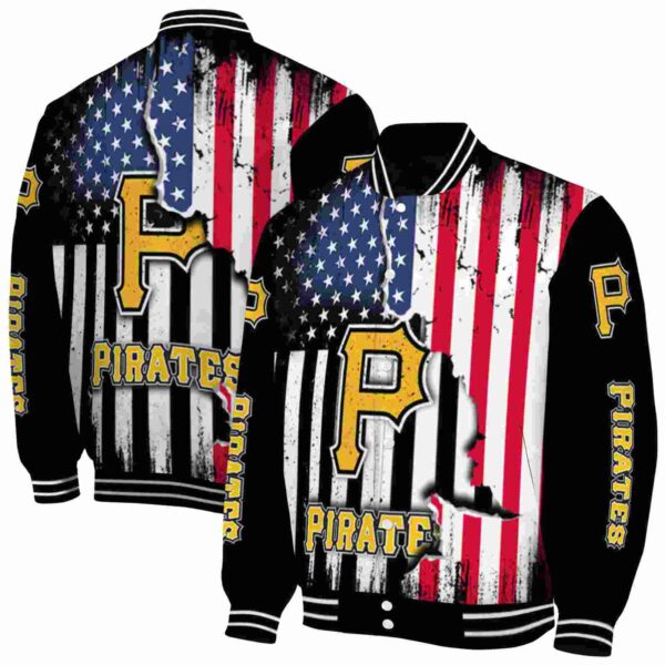 pittsburgh pirates patriotic theme black jacket fashion forward jacketwow