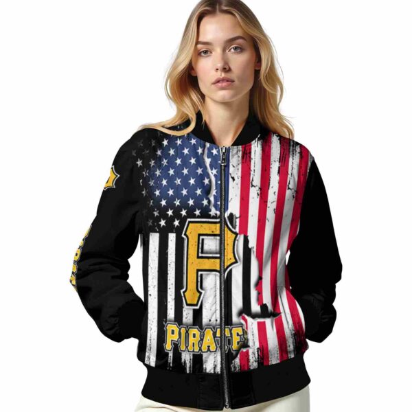 pittsburgh pirates patriotic theme black jacket latest model jacketwow
