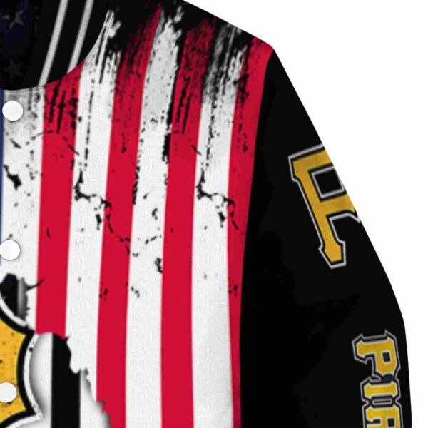 pittsburgh pirates patriotic theme black jacket premium grade jacketwow