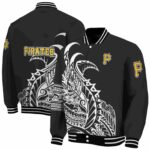 pittsburgh pirates tribal art black white black jacket best selling jacketwow