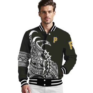 pittsburgh pirates tribal art black white black jacket high quality jacketwow