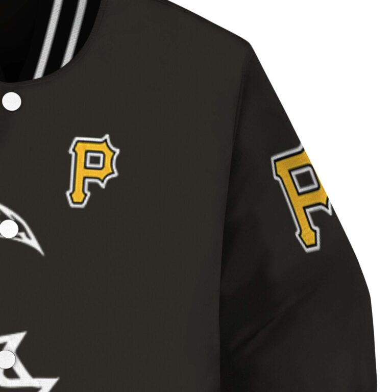 pittsburgh pirates tribal art black white black jacket premium grade jacketwow
