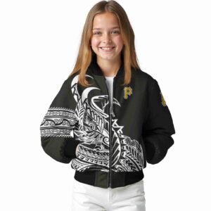 pittsburgh pirates tribal art black white black jacket top rated jacketwow