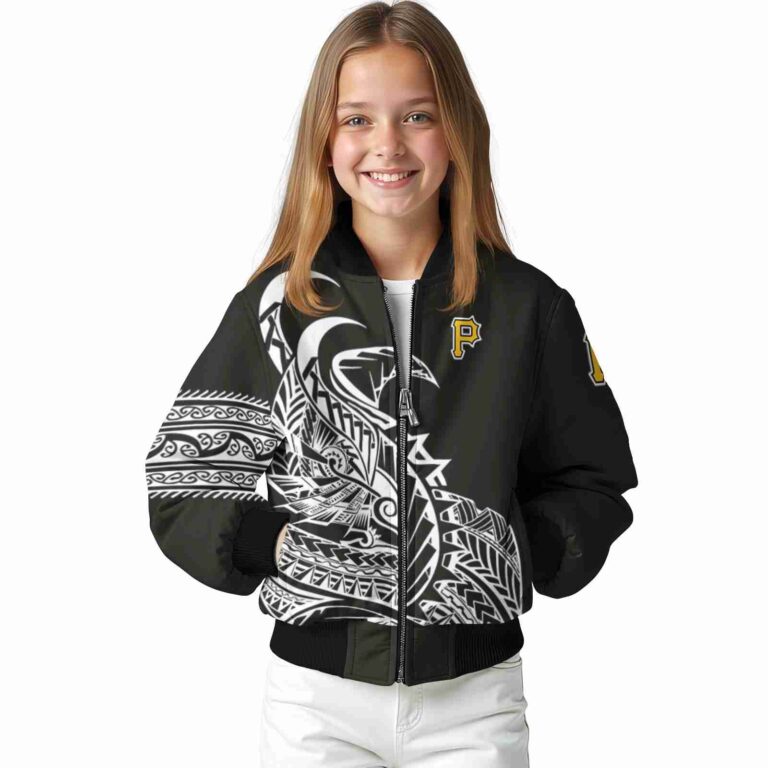 pittsburgh pirates tribal art black white black jacket top rated jacketwow