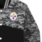 pittsburgh steelers camo patchwork black jacket best selling jacketwow