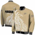 purdue boilermakers tribal art gold white black jacket best selling jacketwow
