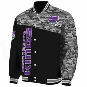 sacramento kings camo patchwork black jacket best selling jacketwow