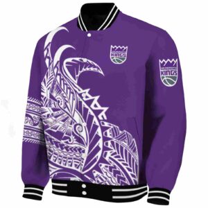 sacramento kings tribal art purple white black jacket best selling jacketwow