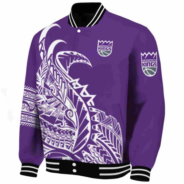 sacramento kings tribal art purple white black jacket best selling jacketwow