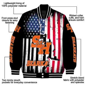 sam houston bearkats patriotic theme black jacket new arrival jacketwow