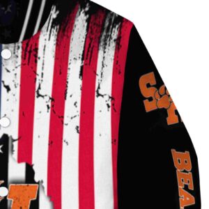 sam houston bearkats patriotic theme black jacket premium grade jacketwow