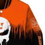 sam houston bearkats punisher skull orange black white jacket best selling jacketwow