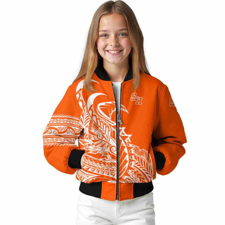 sam houston bearkats tribal art orange white black jacket top rated jacketwow