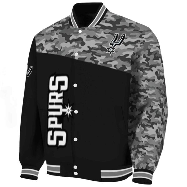 san antonio spurs camo patchwork black jacket best selling jacketwow