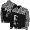 san antonio spurs camo patchwork black jacket fashion forward jacketwow