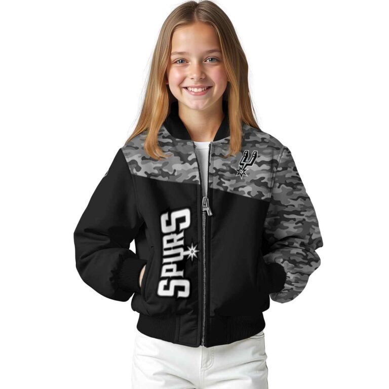 san antonio spurs camo patchwork black jacket top rated jacketwow
