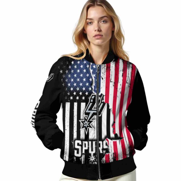 san antonio spurs patriotic theme black jacket latest model jacketwow