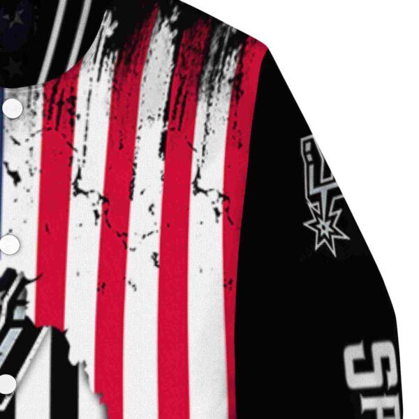 san antonio spurs patriotic theme black jacket premium grade jacketwow