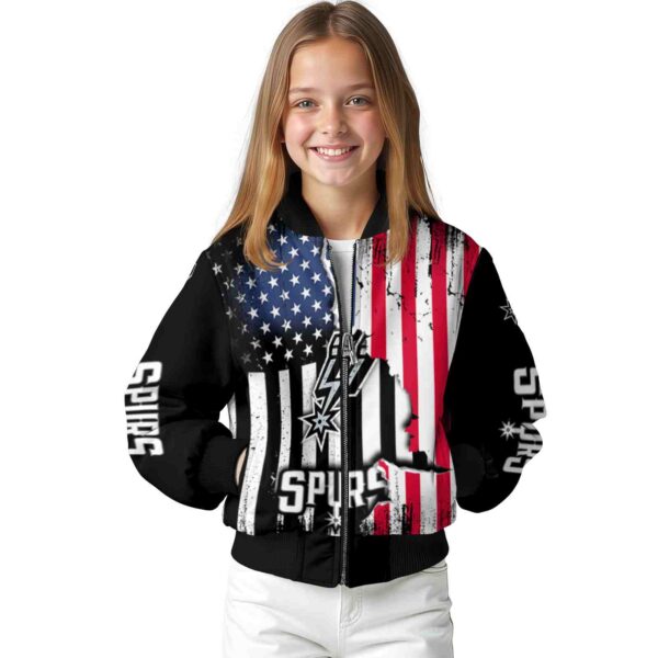 san antonio spurs patriotic theme black jacket top rated jacketwow