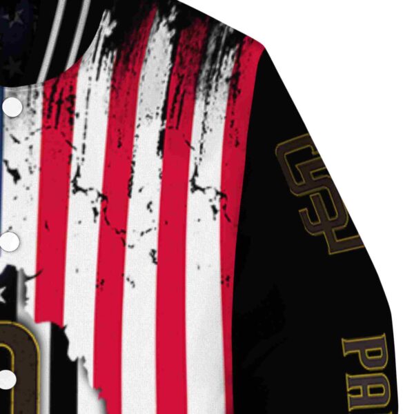 san diego padres patriotic theme black jacket premium grade jacketwow