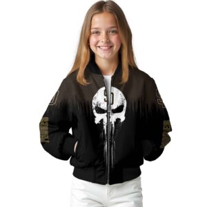 san diego padres punisher skull brown black white jacket top rated jacketwow