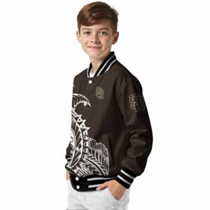 san diego padres tribal art brown white black jacket trendy jacketwow