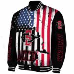san diego state aztecs patriotic theme black jacket best selling jacketwow