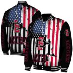 san diego state aztecs patriotic theme black jacket best selling jacketwow