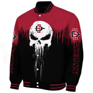 san diego state aztecs punisher skull red black white jacket best selling jacketwow