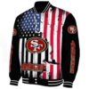 san francisco 49ers patriotic theme black jacket best selling jacketwow