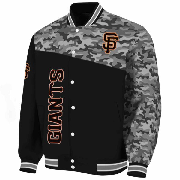 san francisco giants camo patchwork black jacket best selling jacketwow