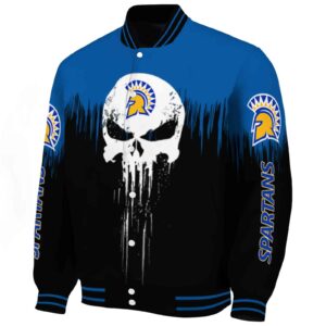 san jose state spartans punisher skull blue black white jacket best selling jacketwow