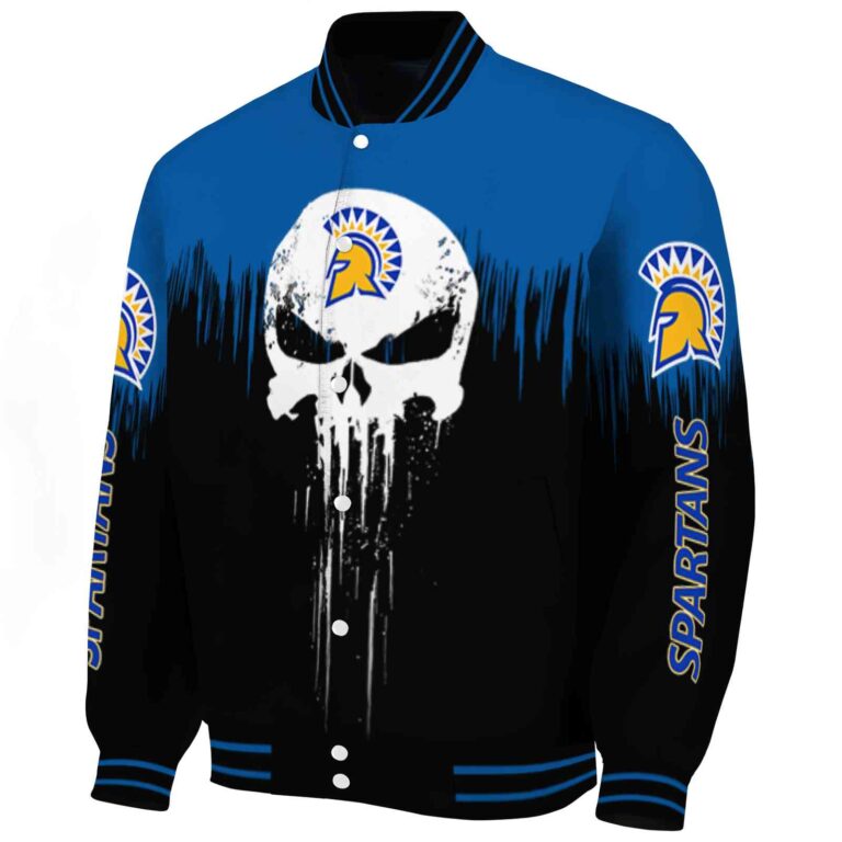 san jose state spartans punisher skull blue black white jacket best selling jacketwow