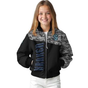 seattle kraken camo patchwork black jacket top rated jacketwow