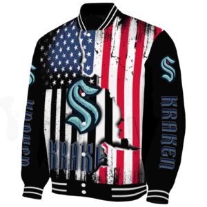 seattle kraken patriotic theme black jacket best selling jacketwow