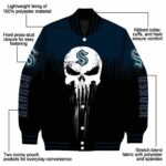 seattle kraken punisher skull blue black white jacket best selling jacketwow