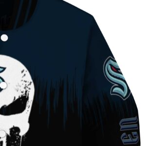 seattle kraken punisher skull blue black white jacket premium grade jacketwow