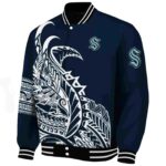 seattle kraken tribal art blue white black jacket best selling jacketwow