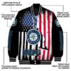seattle mariners patriotic theme black jacket new arrival jacketwow
