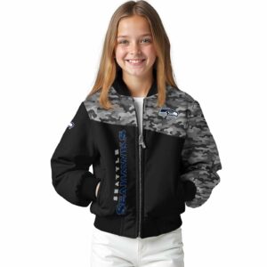 seattle seahawks camo patchwork black jacket top rated jacketwow