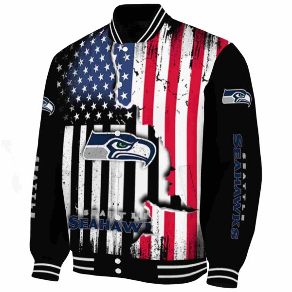 seattle seahawks patriotic theme black jacket best selling jacketwow