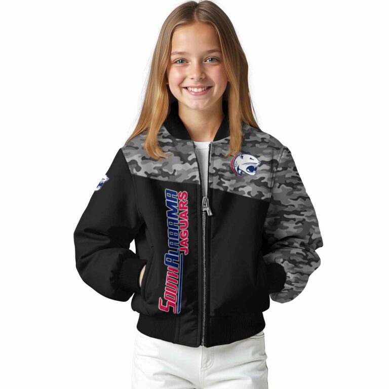 south alabama jaguars camo patchwork black jacket top rated jacketwow