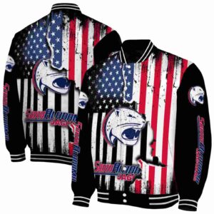 south alabama jaguars patriotic theme black jacket fashion forward jacketwow