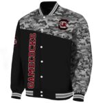 south carolina gamecocks camo patchwork black jacket best selling jacketwow