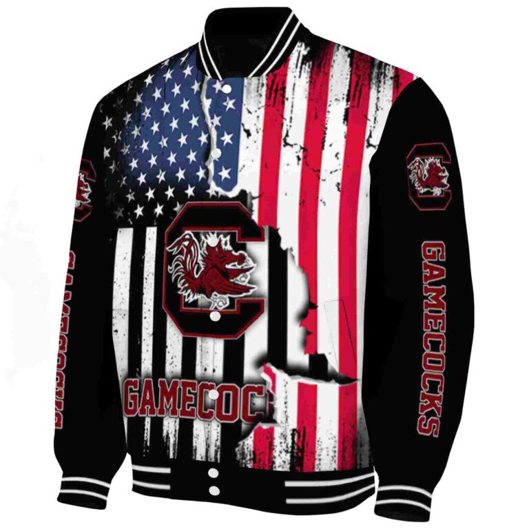 south carolina gamecocks patriotic theme black jacket best selling jacketwow