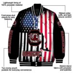 south carolina gamecocks patriotic theme black jacket best selling jacketwow