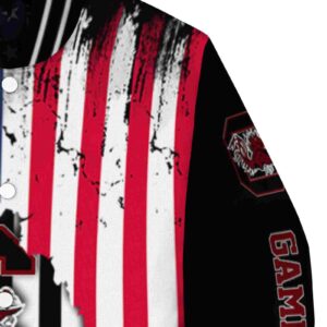 south carolina gamecocks patriotic theme black jacket premium grade jacketwow