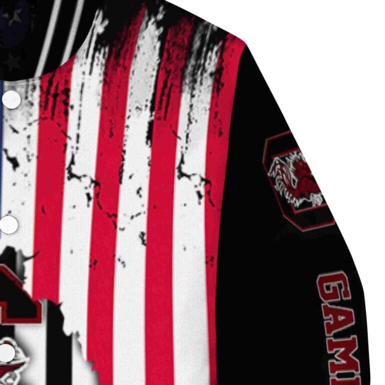 south carolina gamecocks patriotic theme black jacket premium grade jacketwow