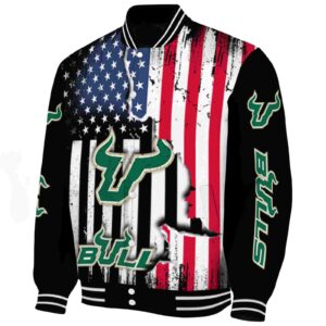 south florida bulls patriotic theme black jacket best selling jacketwow